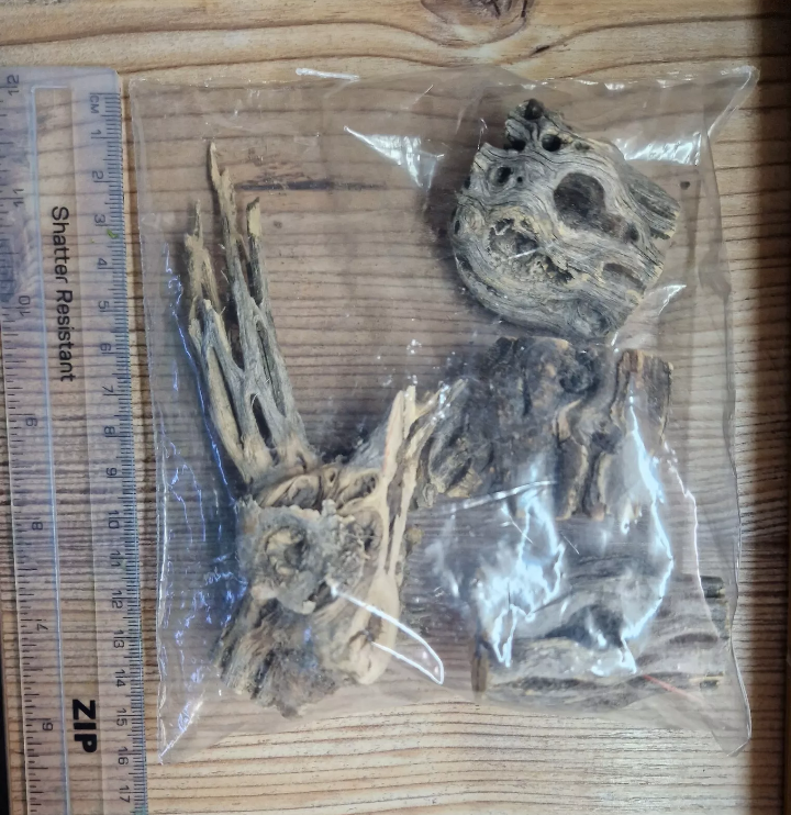 4X Cholla Wood Stumps Aquarium Decoration for Fish/Shrimp Nano Tank