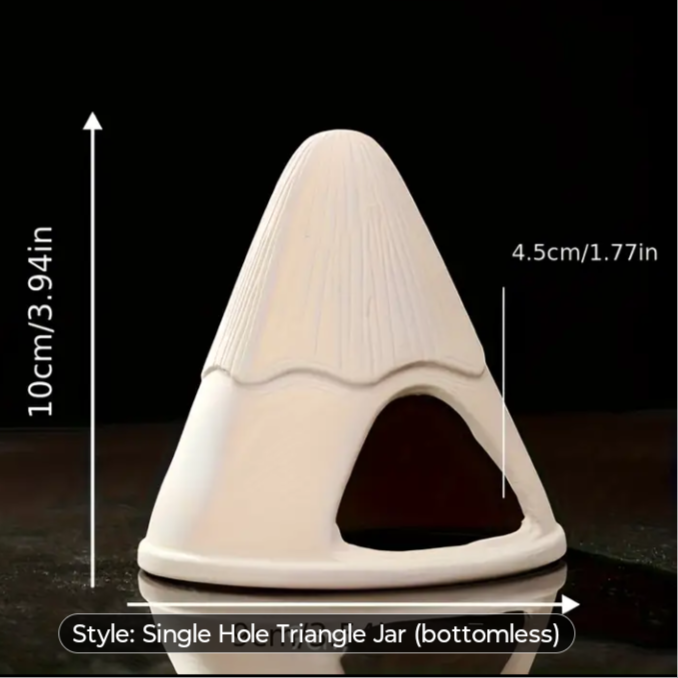 Aquarium Cave Hide beige ceramic Hideaway - Catfish Cichlid Rams Fish Tank
