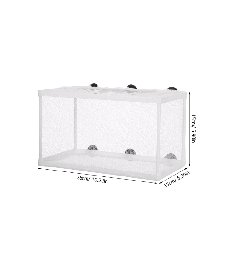AQUARIUM TANK FISH BREEDER SEPARATION NET TANK BABY FRY NEWBORN HATCHERY & SICK