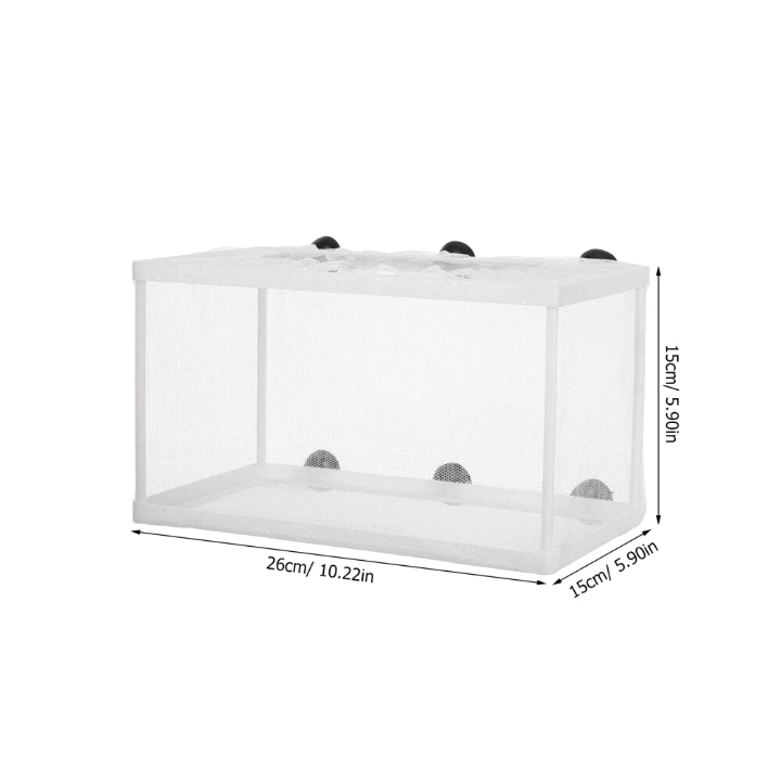 AQUARIUM TANK FISH BREEDER SEPARATION NET TANK BABY FRY NEWBORN HATCHERY & SICK