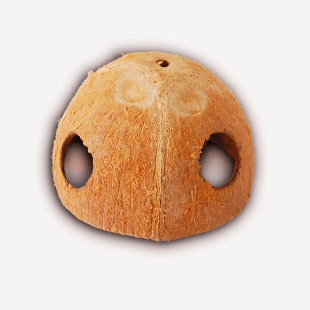 X2 Aquarium Decoration Coconut Cave Shelter Fish Tank Hamster House Wood Shrimp