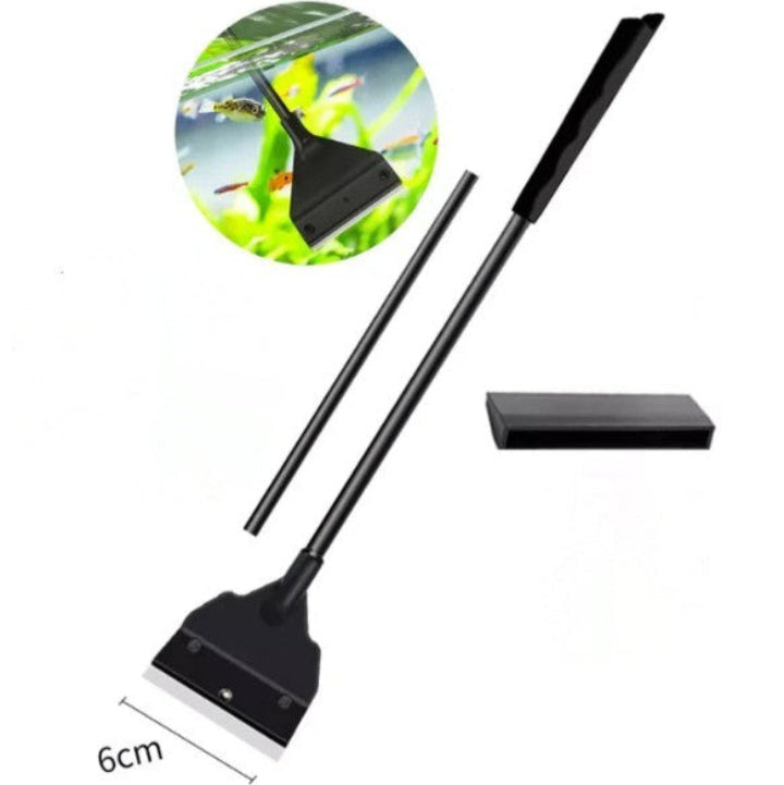 Aquarium Stainless Steel Fish Tank Algae Removal Scraper Cleaning Tool UK SELLER