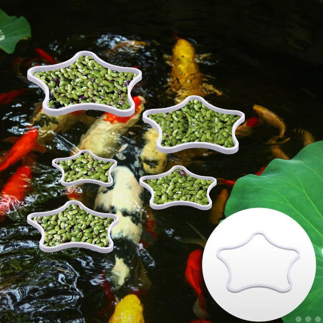 Aquarium Floating Plant Rings Feeding Portal Aquascaping Star Shape 5pk