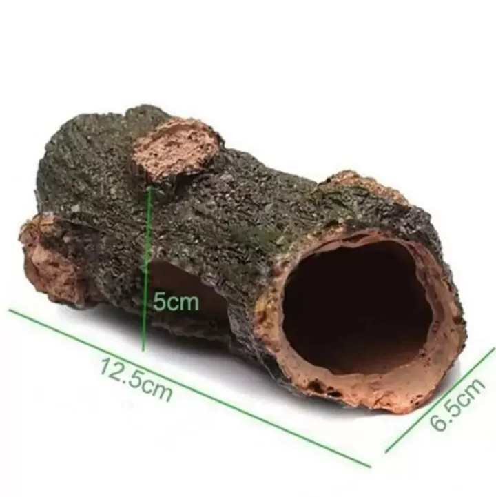 1pc Aquarium Hollow Hole Log Tree Tunnel Fish Tank Decor Shrimp/Pleco Small Cave