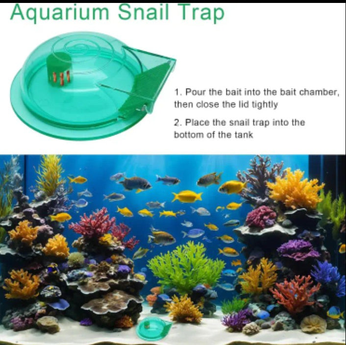 SNAIL TRAP AQUARIUM FISH TANK TROPICAL COLDWATER PEST CATCHER