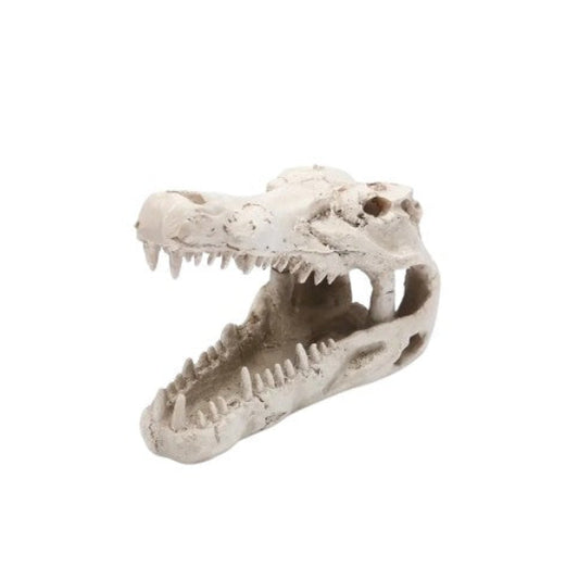 Aquarium Crocodile Skull Head Ornament Fish Tank Decoration