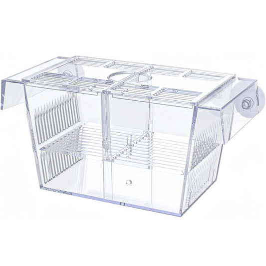 Acrylic Fish Breeding Isolation Box Betta Fish Aquarium Breeder Fish Tank Hatch