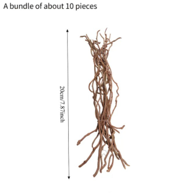 Natural Dried Vine Branches Reptiles Vivarium/Aquarium Decorations aquascaping