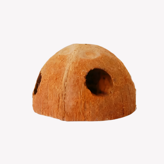 X2 Aquarium Decoration Coconut Cave Shelter  Fish Tank Hamster House Wood Shrimp