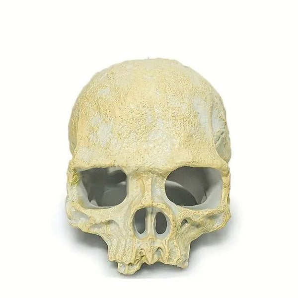 Classic Cracked Skull Large Aquarium Fish Tank Ornament Decoration