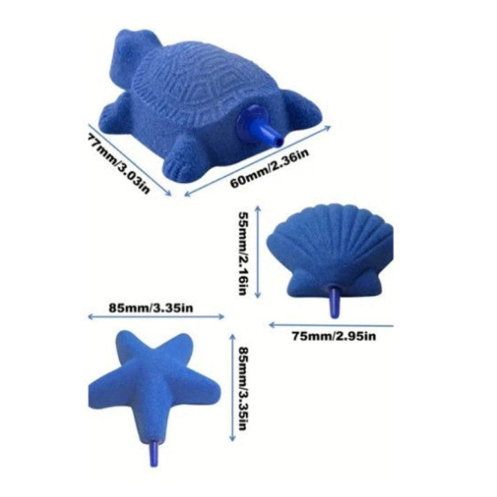 Air Stone Shell Shape Diffuser Fish for Tank Bubbler for Hydroponics Aquarium