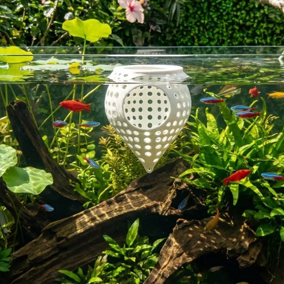 Floating Betta Fish & Shrimp Hammock | Aquarium Rest Perch Hide Breeding Cave