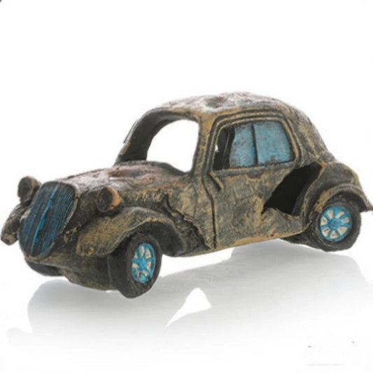 Car Wreck Aquarium Decoration Fish Tank Fish Hideout Unique Aquarium Ornament