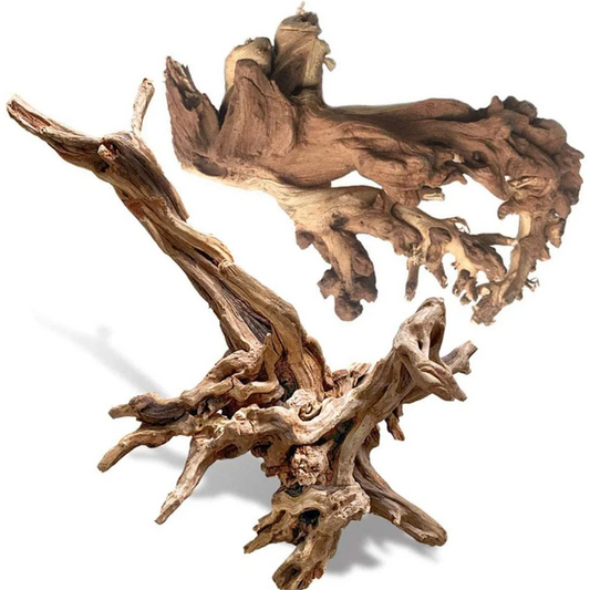 Natural Mopani Wood Aquarium Fish Tank Decor driftwood 30cm-35cm