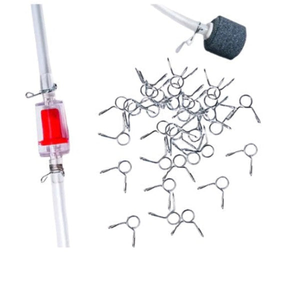 Air Line Tubing Clamp Aquarium Water Pipe Air Line Hose Clips/Clamp 20pk