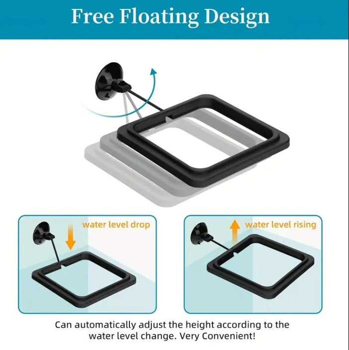 Fish Feeding Ring With Suction Cup Aquarium Tank Buoyancy Floating Food Feeder